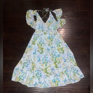 Adelyn Rae Multicolor Floral Maxi Dress Size Small Special Occasion Bridal